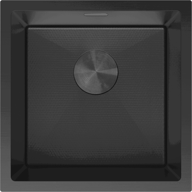 Mexen Trixo мивка от неръждаема стомана с 1 отделение 440 x 440 мм, черен HC - 6413441000-70HC