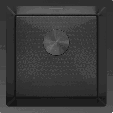 Mexen Trixo мивка от неръждаема стомана с 1 отделение 440 x 440 мм, черен HC - 6413441000-70HC