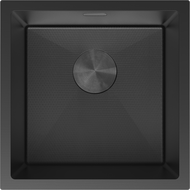 Mexen Trixo мивка от неръждаема стомана с 1 отделение 440 x 440 мм, черен HC - 6413441000-70HC