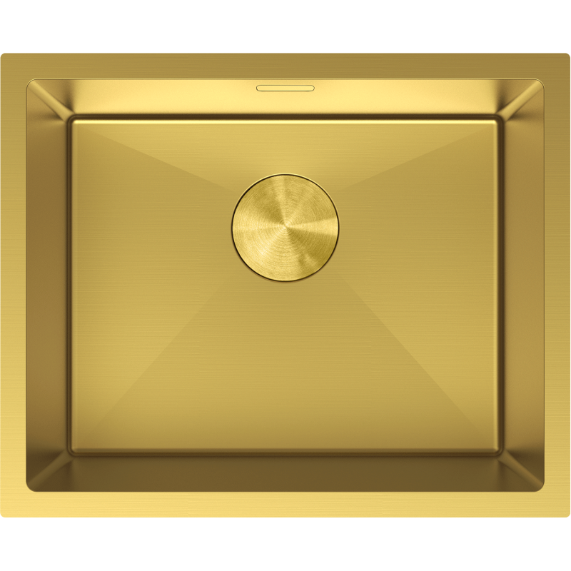 Mexen Trixo мивка от неръждаема стомана с 1 отделение 540 x 440 мм, златна - 6414541000-55