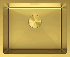 Mexen Trixo мивка от неръждаема стомана с 1 отделение 540 x 440 мм, златна - 6414541000-55