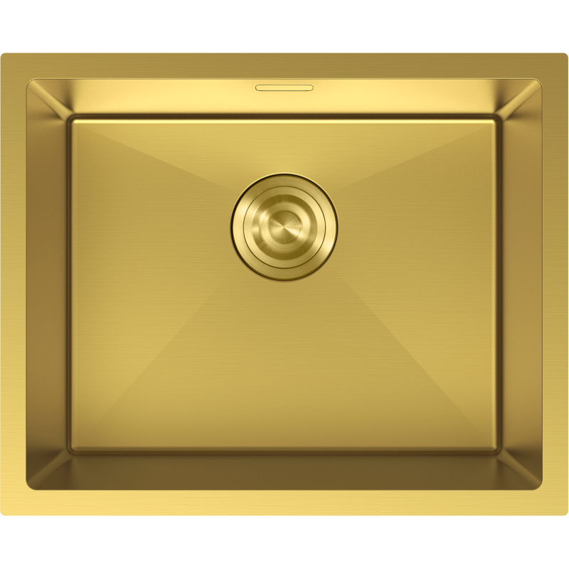 Mexen Trixo мивка от неръждаема стомана с 1 отделение 540 x 440 мм, златна - 6414541000-55