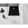 Mexen Stone+ композитен душ-под 100 x 80 см, черен - 44708010