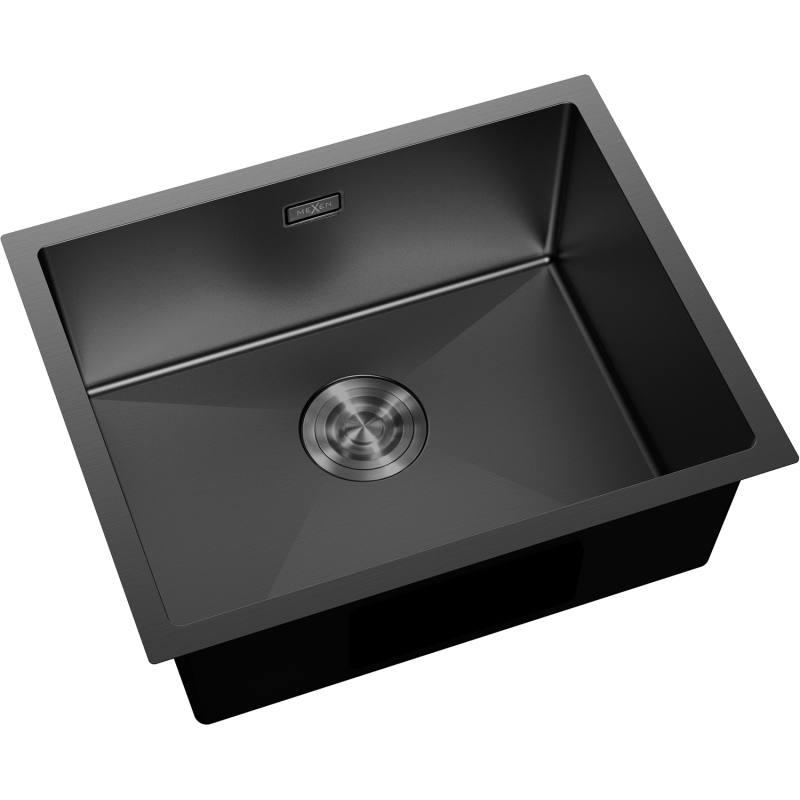 Mexen Trixo стоманена мивка с 1 отделение 540 x 440 mm, черна - 6414541000-70