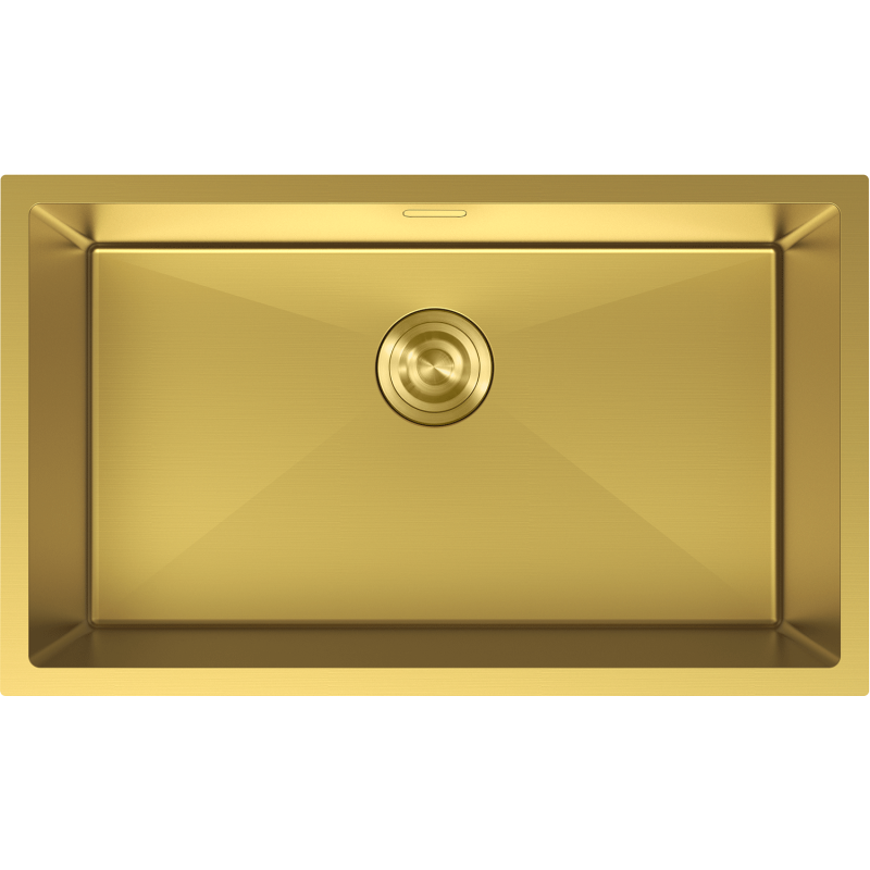 Mexen Trixo стоманена мивка 1-коморна 750 x 440 мм, златист - 6415751000-55