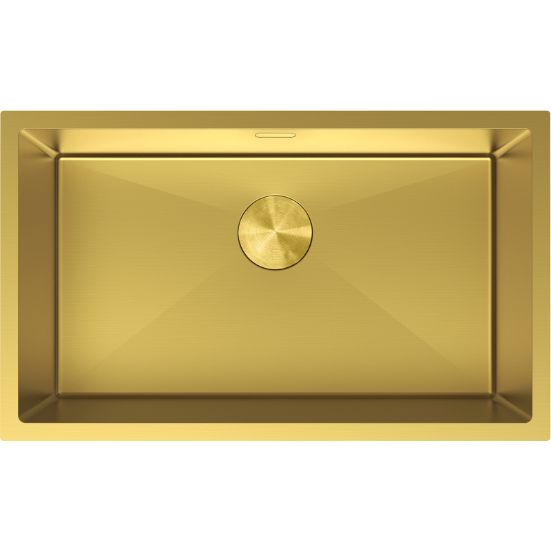 Mexen Trixo стоманена мивка 1-коморна 750 x 440 мм, златист - 6415751000-55