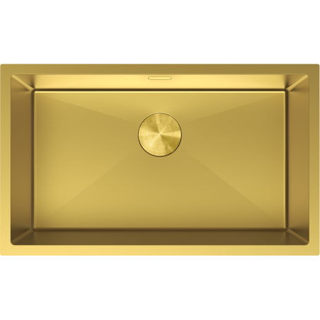 Mexen Trixo стоманена мивка 1-коморна 750 x 440 мм, златист - 6415751000-55
