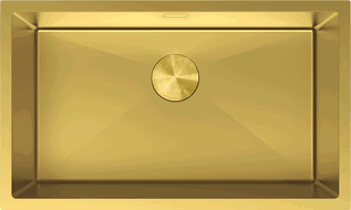 Mexen Trixo кухненска мивка стоманена 1-коморов 750 x 440 мм, златен - 6415751000-55
