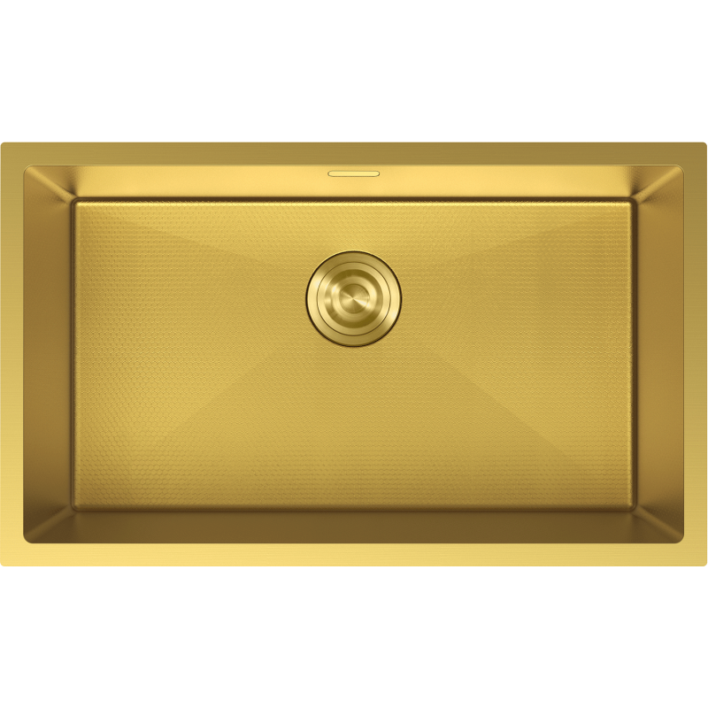 Mexen Trixo стоманена мивка с 1 корито 750 x 440 мм, златен HC - 6415751000-55HC