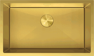Mexen Trixo стоманена мивка с 1 корито 750 x 440 мм, златен HC - 6415751000-55HC