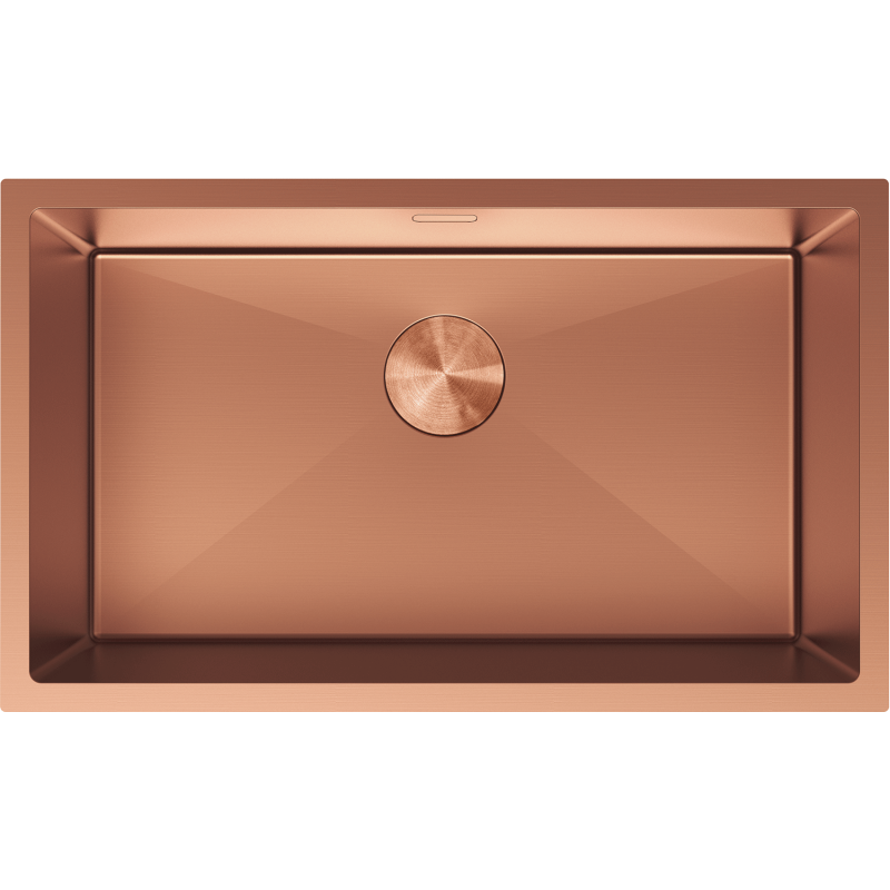 Mexen Trixo стоманена кухненска мивка с 1 корито 750 x 440 mm, мед - 6415751000-65