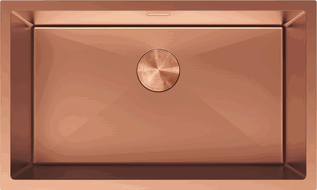 Mexen Trixo стоманена кухненска мивка с 1 корито 750 x 440 mm, мед - 6415751000-65