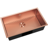 Mexen Trixo стоманена мивка 1-коморна 750 x 440 mm, мед HC - 6415751000-65HC