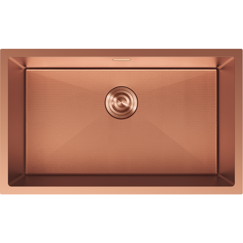 Mexen Trixo мивка от стомана с 1 корито 750 x 440 мм, мед HC - 6415751000-65HC