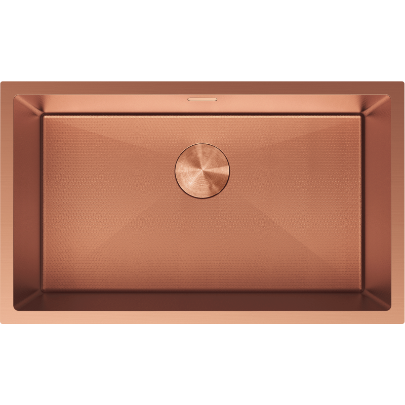 Mexen Trixo мивка от стомана с 1 корито 750 x 440 мм, мед HC - 6415751000-65HC