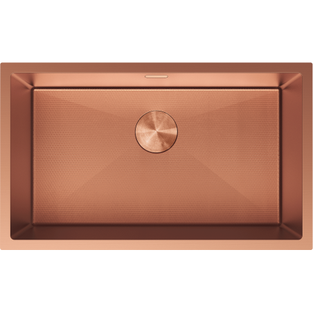 Mexen Trixo мивка от стомана с 1 корито 750 x 440 мм, мед HC - 6415751000-65HC