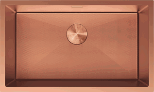 Mexen Trixo мивка от стомана с 1 корито 750 x 440 мм, мед HC - 6415751000-65HC