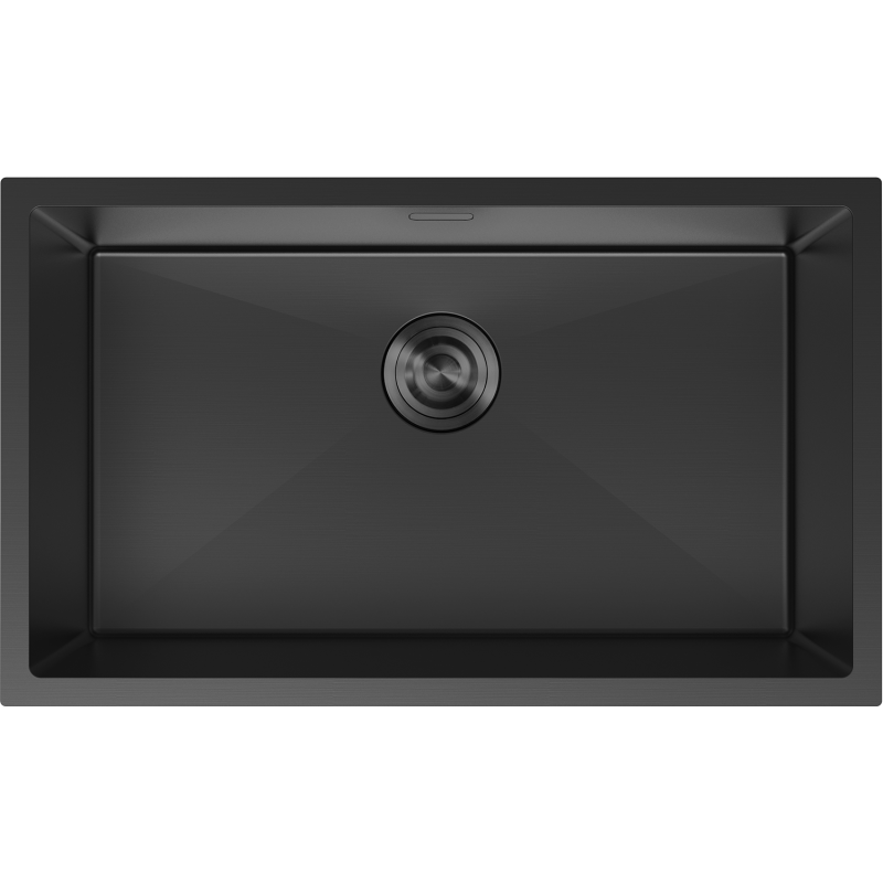 Mexen Trixo мивка от неръждаема стомана с 1 камера 750 x 440 мм, черна - 6415751000-70