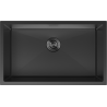 Mexen Trixo мивка от неръждаема стомана с 1 отделение 750 x 440 mm, черна - 6415751000-70