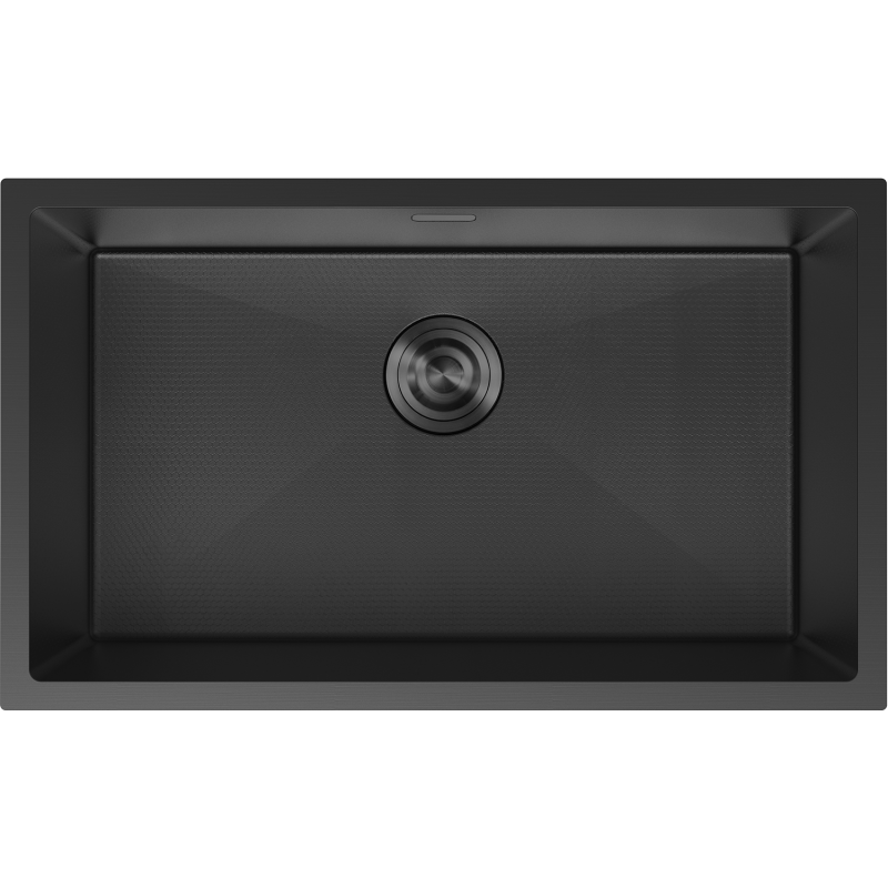 Mexen Trixo стоманена мивка с 1 отделение 750 x 440 мм, черна HC - 6415751000-70HC