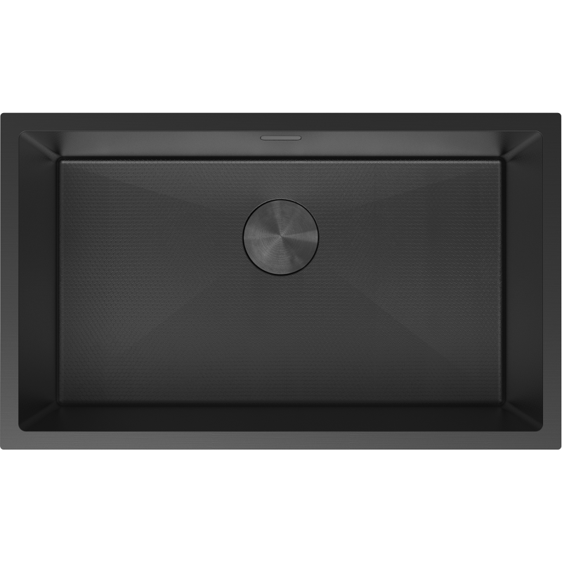 Mexen Trixo стоманена мивка с 1 отделение 750 x 440 мм, черна HC - 6415751000-70HC