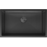 Mexen Trixo стоманена мивка с 1 отделение 750 x 440 мм, черен HC - 6415751000-70HC