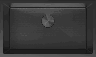 Mexen Trixo стоманена мивка с 1 отделение 750 x 440 мм, черна HC - 6415751000-70HC