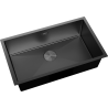 Mexen Trixo мивка от неръждаема стомана с 1 отделение 750 x 440 mm, черна - 6415751000-70