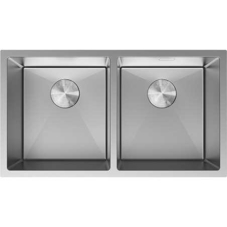 Mexen Binox неръждаема мивка с две отделения 800 x 450 мм, инокс - 6421802000-01