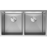 Mexen Binox мивка от неръждаема стомана с 2 отделения 800 x 450 mm, инокс - 6421802000-01