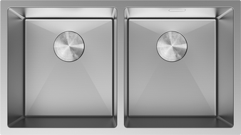 Mexen Binox неръждаема мивка с две отделения 800 x 450 мм, инокс - 6421802000-01