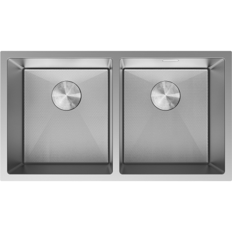 Mexen Binox стоманена мивка с 2 камери 800 x 450 mm, инокс HC - 6421802000-01HC