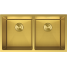 Mexen Binox стоманена мивка с 2 камери 800 x 450 мм, златен HC - 6421802000-55HC