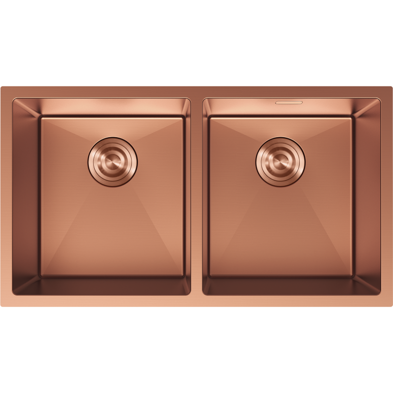 Mexen Binox стоманена мивка с 2 отделения 800 x 450 mm, мед - 6421802000-65