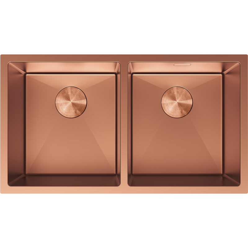 Mexen Binox стоманена мивка с 2 отделения 800 x 450 mm, мед - 6421802000-65