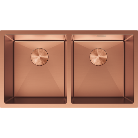Mexen Binox стоманена мивка с 2 отделения 800 x 450 mm, мед - 6421802000-65