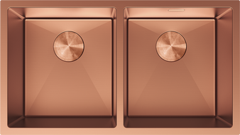 Mexen Binox стоманена мивка с 2 отделения 800 x 450 mm, мед - 6421802000-65