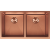 Mexen Binox метална мивка с две корита 800 x 450 мм, мед HC - 6421802000-65HC