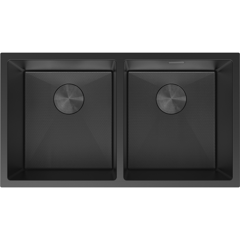 Mexen Binox мивка неръждаема стомана 2-камерна 800 x 450 mm, черна HC - 6421802000-70HC