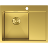 Mexen Exar стоманена мивка с 1 камера и отцедник, лява 620 x 480 мм, златиста