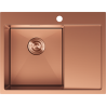 Mexen Exar стоманена мивка с 1 отделение и отцедник, ляв, 620 x 480 мм, мед