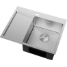 Mexen Exar стоманена мивка 1-компартментна с дренаж, дясна 620 x 480 мм, инокс