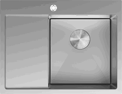 Mexen Exar стоманена мивка 1-компартментна с дренаж, дясна 620 x 480 мм, инокс