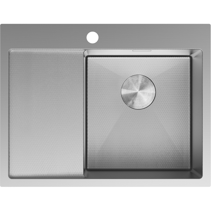 Mexen Exar мивка от неръждаема стомана с 1 отделение и дясен отцедник 620 x 480 мм, инокс HC - 6432621005P-01HC