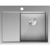 Mexen Exar стоманена мивка с 1 отделение и дъска за отцеждане, дясно 620 x 480 mm,