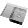 Mexen Exar стоманена мивка с 1 отделение и дъска за отцеждане, дясно 620 x 480 mm,