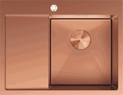 Mexen Exar стоманена кухненска мивка с 1 отделение и отцедник, дясна 620 x 480