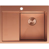 Mexen Exar стоманена мивка с 1 корито и дренаж, дясна 620 x 480 мм, мед HC