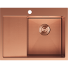 Mexen Exar стоманена мивка с 1 отделение и дренаж вдясно 620 x 480 мм, мед HC - 6432621005P-65HC