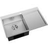 Mexen Exar стоманена мивка с 1 камера и отцедник, лява 780 x 480 мм, инокс